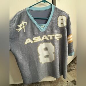 Gray and Blue Men's Jersey